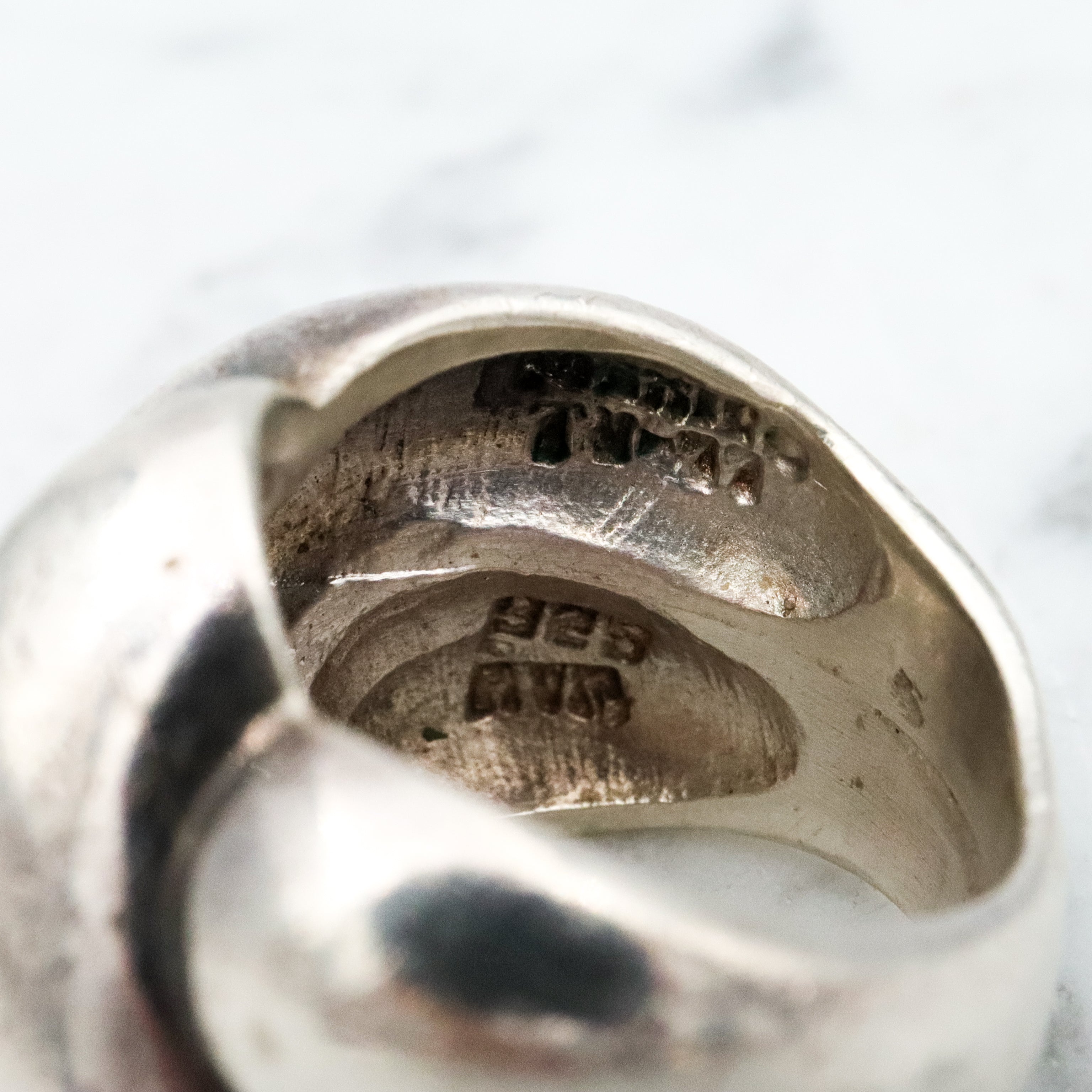 Vintage Mid Century chunky sterling knot ring, size 6.5